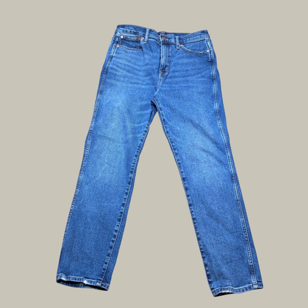 J.Crew Classic Vintage Jeans Medium Wash Blue Straight Leg BT028 Mens 30x27